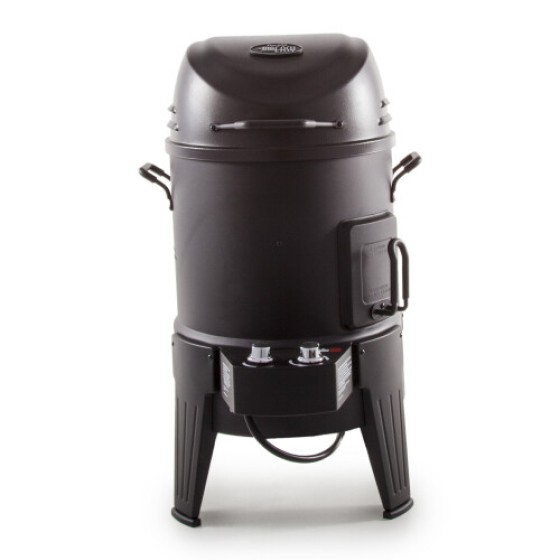 Char-Broil The Big Easy - Perokok, Pemanggang dan Pemanggang dengan teknologi TRU-Infrared, Lapisan Hitam.